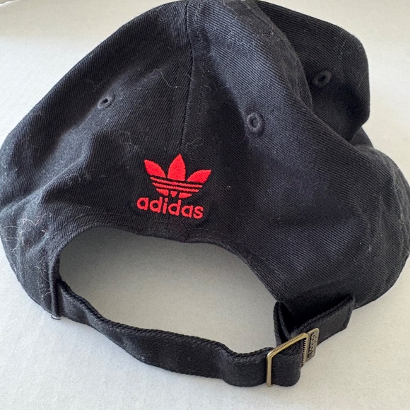 Adidas Adjustable Black Hat Patriotic Embroidered American Flag Theme Logo. - Picture 2 of 12